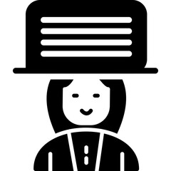 Teacher's Legacy Glyph Icon