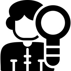 User Research Glyph Icon