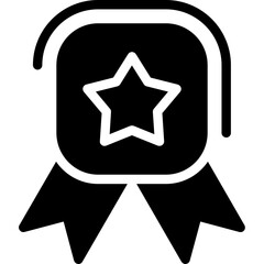 Obraz premium Badge Glyph Icon