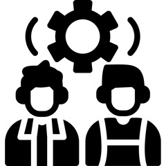 Team Strategy Glyph Icon