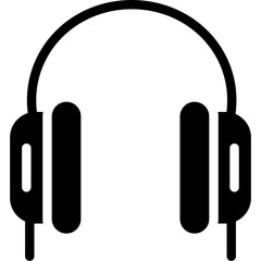 Music Listening Glyph Icon