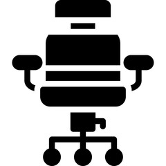 Office Chair Glyph Icon