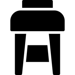 Bar Stool Glyph Icon