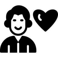 Friendship Care Glyph Icon