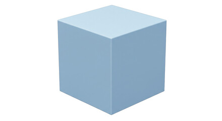 Isolated Blue Cube