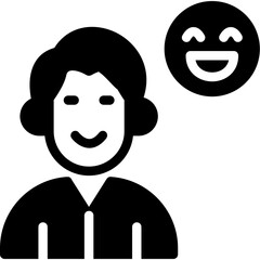Friendship Smiles Glyph Icon
