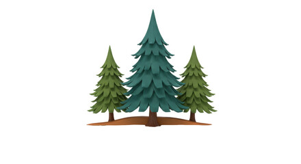 Isolated Pine Trees