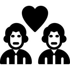 Friendship Glyph Icon