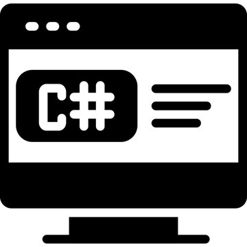 Coding Language Glyph Icon