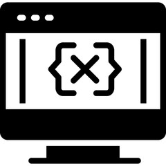 Code Variables Glyph Icon