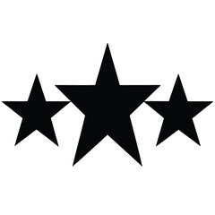 black and white stars