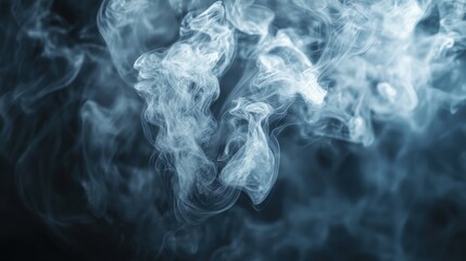 Fototapeta premium A time-lapse of smoke dispersing in slow motion, revealing beautiful organic patterns