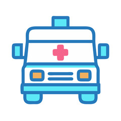 Ambulance Front Icon Design