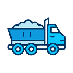 Dump Trailer Icon Design