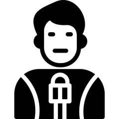 Journalist Glyph Icon