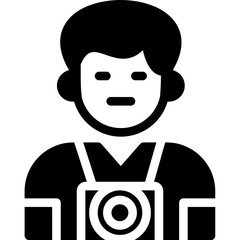 Photographer Glyph Icon