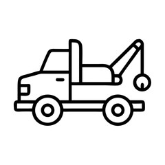 Truck Outline Icon Design