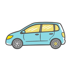 hatchback icon, hatchback vector illustration-simple illustration of hatchback, perfect for hatchback logos and icons