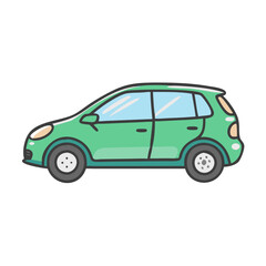 hatchback icon, hatchback vector illustration-simple illustration of hatchback, perfect for hatchback logos and icons