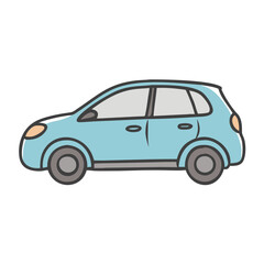 Obraz premium hatchback icon, hatchback vector illustration-simple illustration of hatchback, perfect for hatchback logos and icons