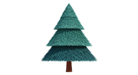 Isolated Stylized Christmas Tree