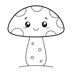 Vector illustration of mushroom 