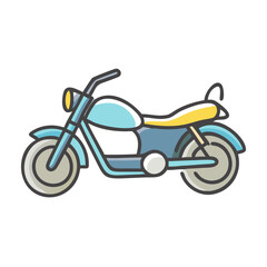 Fototapeta premium motorcycle icon, motorcycle vector illustration-simple illustration of motorcycle, perfect for motorcycle logos and icons