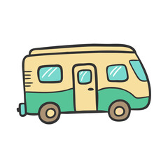motorhome icon, motorhome vector illustration-simple illustration of motorhome, perfect for motorhome logos and icons