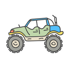 off road vehicle icon, off road vehicle vector illustration-simple illustration of off road vehicle, perfect for off road vehicle logos and icons