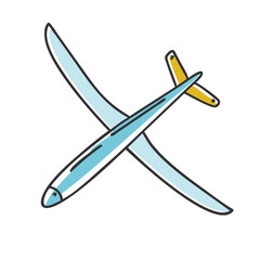 sailplane icon, sailplane vector illustration-simple illustration of sailplane, perfect for sailplane logos and icons