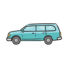 station wagon icon, station wagon vector illustration-simple illustration of station wagon, perfect for station wagon logos and icons