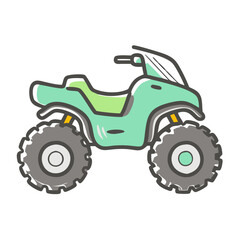 atv all terrain vehicle icon, atv all terrain vehicle vector illustration-simple illustration of atv all terrain vehicle, perfect for atv all terrain vehicle logos and icons