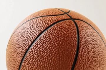 Obraz premium A photorealistic close up shot of a basketball