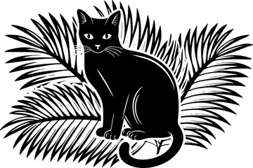 Powerful and captivating image of a wild cat in its natural environment, portraying strength, agility, and untamed beauty. Ideal for use in wildlife documentaries, nature-themed designs, conservation 