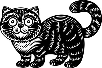 Powerful and captivating image of a wild cat in its natural environment, portraying strength, agility, and untamed beauty. Ideal for use in wildlife documentaries, nature-themed designs, conservation 