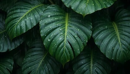 Fototapeta premium green leaves background