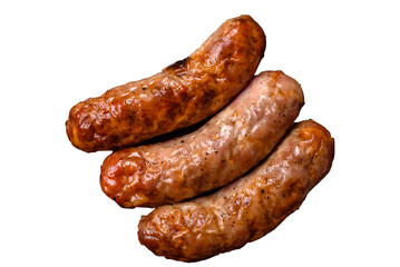Grilled pork or beef sausages