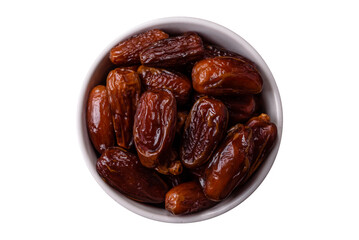 Dried tropical date fruit as an ingredient for fresh organic diet food