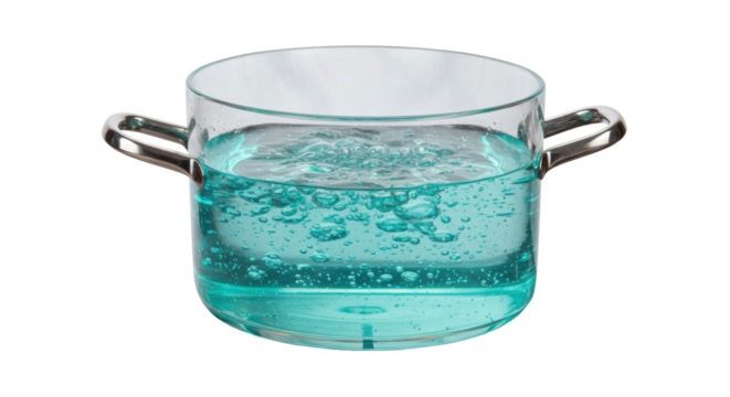 Isolated Pot of Boiling Water