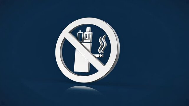 No vaping sign.