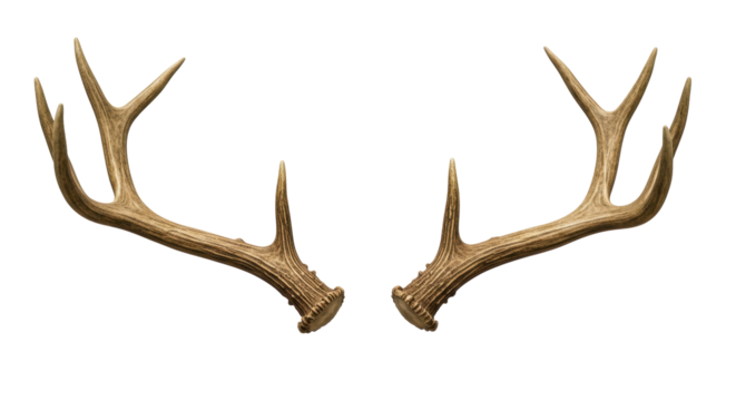 Isolated Deer Antlers