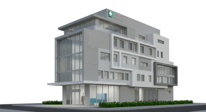 Contemporary City Clinic: A Study in Minimalist Architecture and Healthcare Design