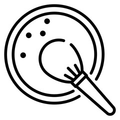 Powder Cosmetic Line Icon
