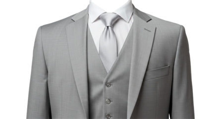 Isolated Grey Suit