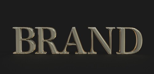 Premium 3D rendered gold text. Ideal for branding, luxury, and business concepts.