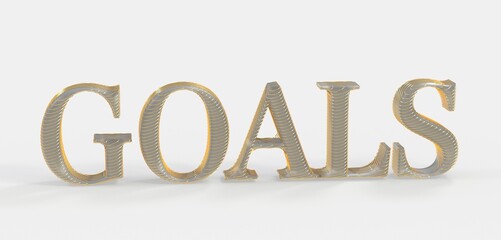 Motivational 3D rendered gold text. Perfect for business, success, and ambition concepts.