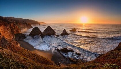 Obraz premium Evening at the west coast california