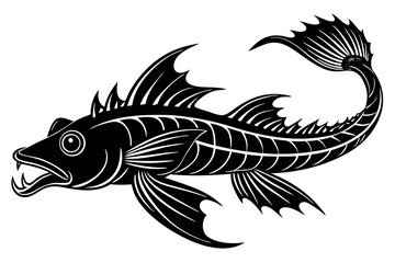 Clean and scalable fish vector illustration perfect for aquatic-themed designs, seafood branding, marine education materials, and creative digital projects. Easily editable and ideal for use in logos,