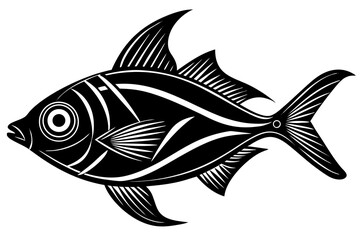 Clean and scalable fish vector illustration perfect for aquatic-themed designs, seafood branding, marine education materials, and creative digital projects. Easily editable and ideal for use in logos,