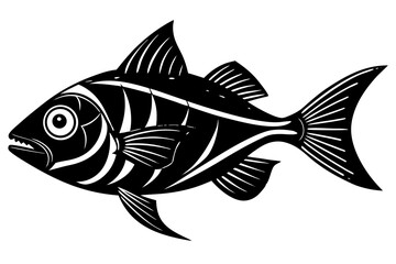 Clean and scalable fish vector illustration perfect for aquatic-themed designs, seafood branding, marine education materials, and creative digital projects. Easily editable and ideal for use in logos,
